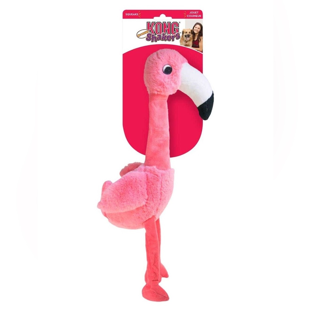Kong Shakers Honkers Flamingo Dog Toy - Small - New with Tags